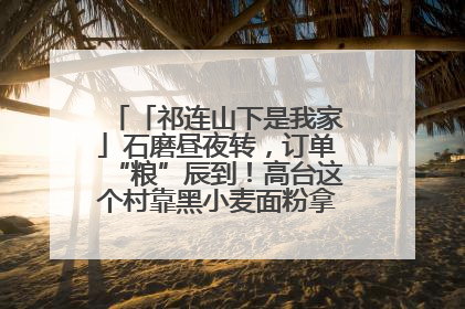 「祁连山下是我家」石磨昼夜转，订单“粮”辰到！高台这个村靠黑小麦面粉拿下成立来最大订单