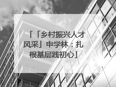 「乡村振兴人才风采」申学林：扎根基层践初心
