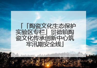 「陶瓷文化生态保护实验区专栏」景德镇陶瓷文化传承创新中心筑牢汛期安全线