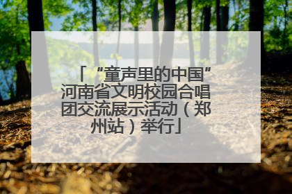 “童声里的中国”河南省文明校园合唱团交流展示活动（郑州站）举行