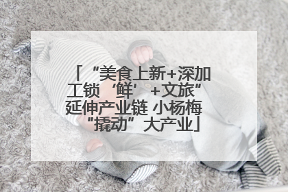 “美食上新+深加工锁‘鲜’+文旅”延伸产业链 小杨梅“撬动”大产业