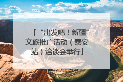 “出发吧！新疆”文旅推广活动（泰安站）洽谈会举行