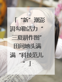 “新”潮澎湃勾勒活力“三夏耕作图” 田间地头满满“科技范儿”