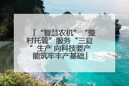 “智慧农机”“整村托管”服务“三夏”生产 向科技要产能筑牢丰产基础