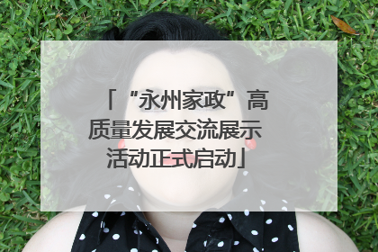 “永州家政”高质量发展交流展示活动正式启动