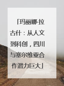 玛丽娜·拉古什：从人文到科创，四川与塞尔维亚合作潜力巨大