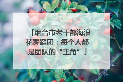 烟台市老干部海浪花舞蹈团：每个人都是团队的“主角”