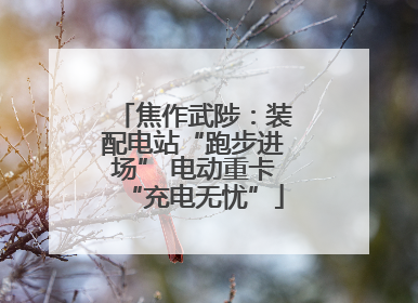 焦作武陟：装配电站“跑步进场” 电动重卡“充电无忧”