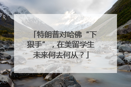特朗普对哈佛“下狠手”，在美留学生未来何去何从？
