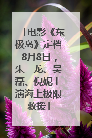 电影《东极岛》定档8月8日，朱一龙、吴磊、倪妮上演海上极限救援