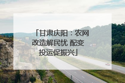 甘肃庆阳：农网改造解民忧 配变投运促振兴