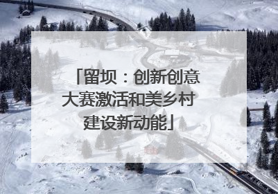 留坝：创新创意大赛激活和美乡村建设新动能