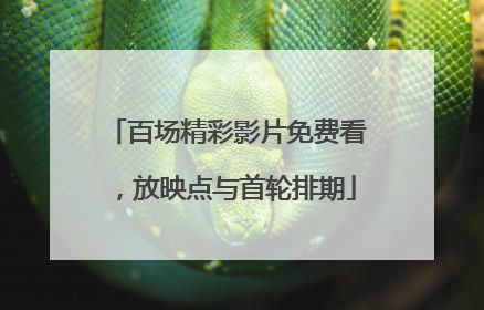 百场精彩影片免费看，放映点与首轮排期