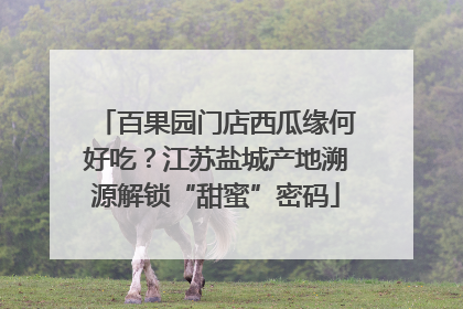 百果园门店西瓜缘何好吃？江苏盐城产地溯源解锁“甜蜜”密码