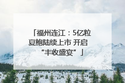福州连江：5亿粒夏鲍陆续上市 开启“丰收盛宴”