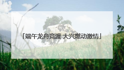 端午龙舟竞渡 大兴燃动激情