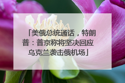 美俄总统通话，特朗普：普京称将坚决回应乌克兰袭击俄机场