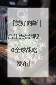 美好向新｜合生缦品牌2.0全球战略发布