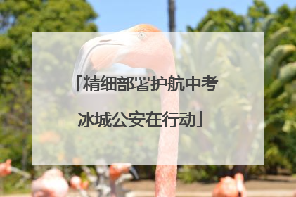 精细部署护航中考 冰城公安在行动