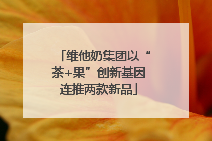 维他奶集团以“茶+果”创新基因连推两款新品