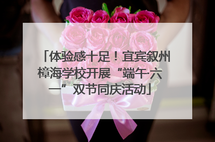 体验感十足！宜宾叙州樟海学校开展“端午·六一”双节同庆活动