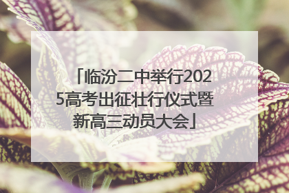 临汾二中举行2025高考出征壮行仪式暨新高三动员大会