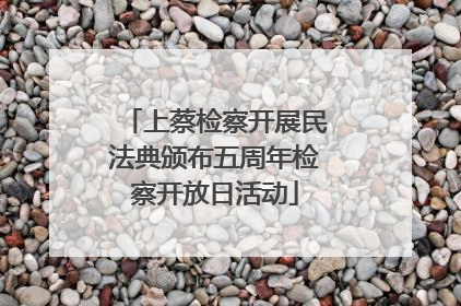 上蔡检察开展民法典颁布五周年检察开放日活动