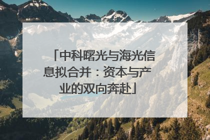 中科曙光与海光信息拟合并：资本与产业的双向奔赴