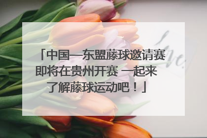 中国—东盟藤球邀请赛即将在贵州开赛 一起来了解藤球运动吧！