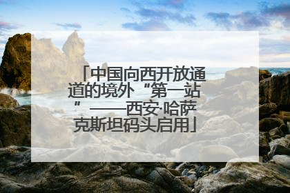 中国向西开放通道的境外“第一站”——西安·哈萨克斯坦码头启用