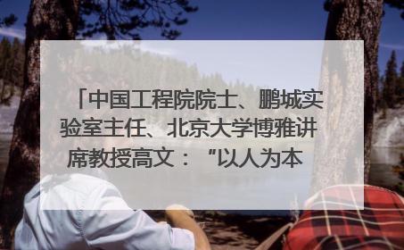 中国工程院院士、鹏城实验室主任、北京大学博雅讲席教授高文：“以人为本 智能向善” 推动文化与科技相生相促｜聚焦2025文化强国建设高峰论坛