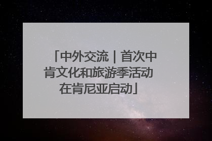 中外交流｜首次中肯文化和旅游季活动在肯尼亚启动