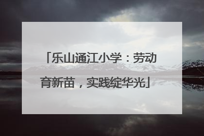 乐山通江小学：劳动育新苗，实践绽华光