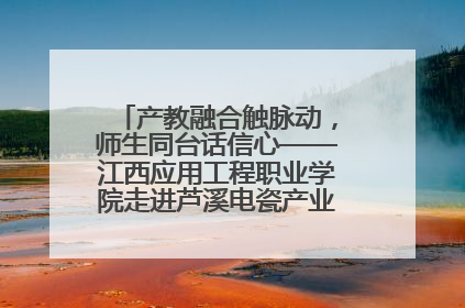 产教融合触脉动，师生同台话信心——江西应用工程职业学院走进芦溪电瓷产业园创新思政课堂