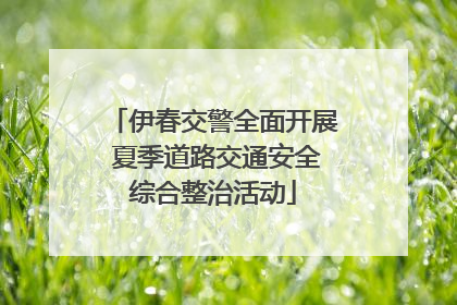 伊春交警全面开展 夏季道路交通安全综合整治活动