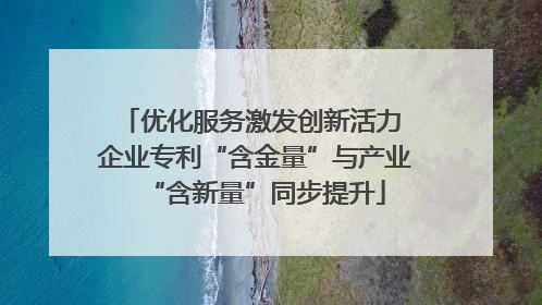 优化服务激发创新活力 企业专利“含金量”与产业“含新量”同步提升