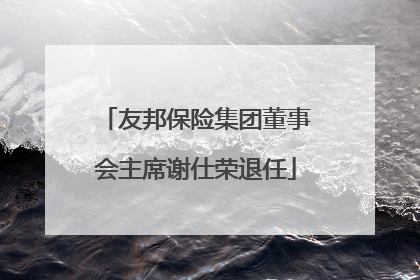 友邦保险集团董事会主席谢仕荣退任