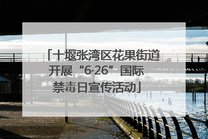 十堰张湾区花果街道开展“6·26”国际禁毒日宣传活动
