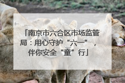 南京市六合区市场监管局：用心守护“六一”，伴你安全“童”行