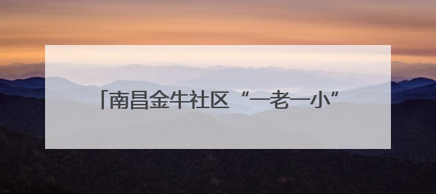 南昌金牛社区“一老一小”幸福院托起民生“微幸福”