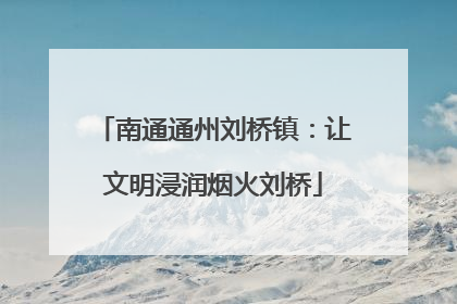 南通通州刘桥镇：让文明浸润烟火刘桥
