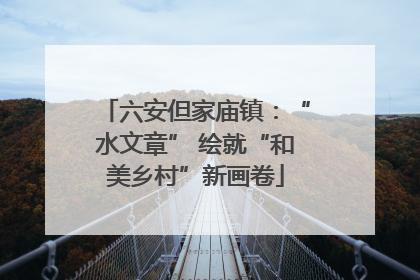 六安但家庙镇：“水文章” 绘就“和美乡村”新画卷