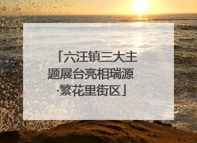 六汪镇三大主题展台亮相瑞源·繁花里街区
