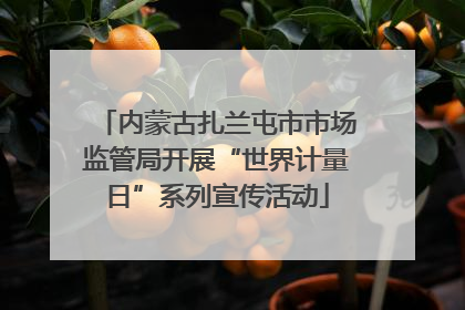 内蒙古扎兰屯市市场监管局开展“世界计量日”系列宣传活动
