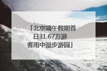 北京端午假期首日31.67万游客雨中漫步游园
