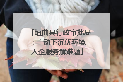 垣曲县行政审批局：主动下沉优环境 入企服务解难题