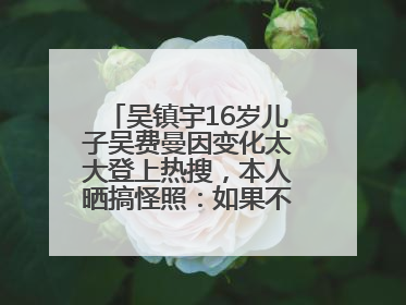吴镇宇16岁儿子吴费曼因变化太大登上热搜，本人晒搞怪照：如果不喜欢现在的我可以离开
