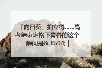 向日葵、拍立得……高考结束定格下青春的这个瞬间是& 8594;｜2025四川高考