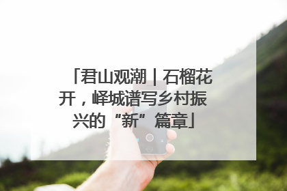 君山观潮｜石榴花开，峄城谱写乡村振兴的“新”篇章
