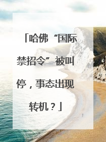 哈佛“国际禁招令”被叫停，事态出现转机？
